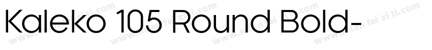 Kaleko 105 Round Bold字体转换